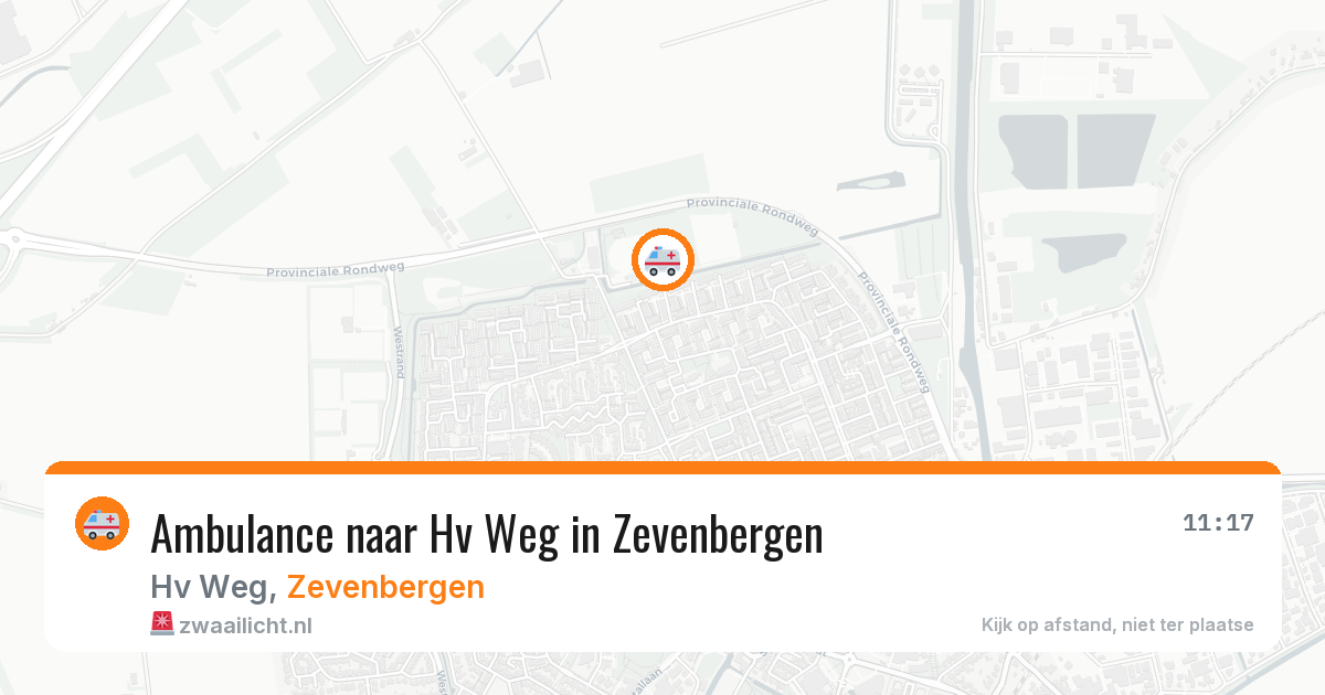 Ambulance naar Hv Weg in Zevenbergen — 12 jun 2026