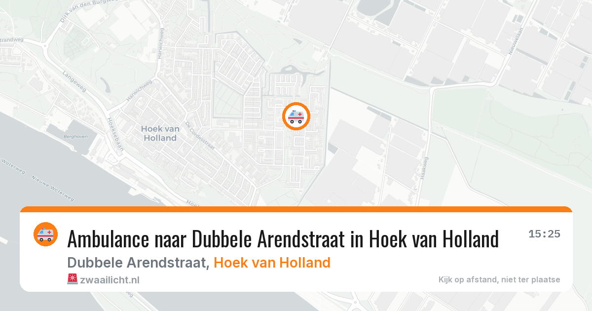 Ambulance naar Dubbele Arendstraat in Hoek van Holland — 17 mrt 2026