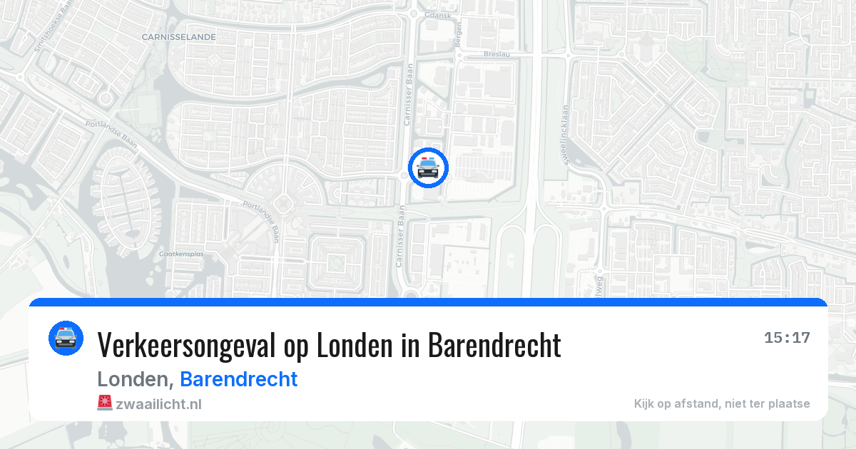 Verkeersongeval op Londen in Barendrecht — 29 mei 2026