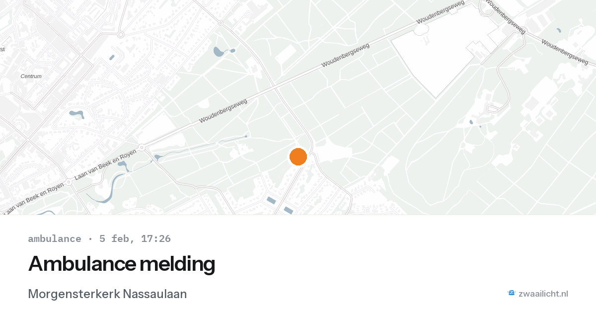 Ambulance melding — 5 feb 2026