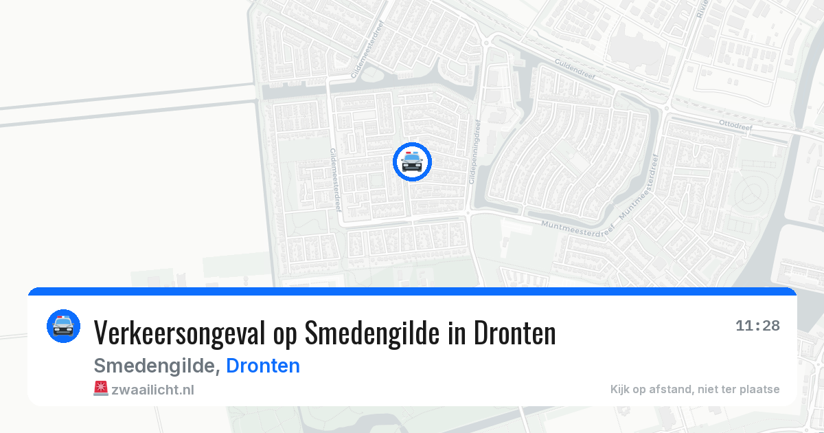 Verkeersongeval op Smedengilde in Dronten — 2 apr 2026