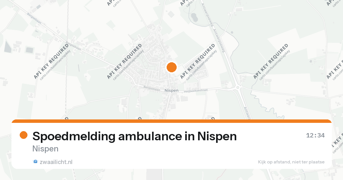 Spoedmelding ambulance in Nispen — 27 jun 2026
