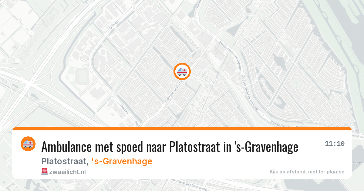 Ambulance met spoed naar Platostraat in 's-Gravenhage — 22 apr 2026