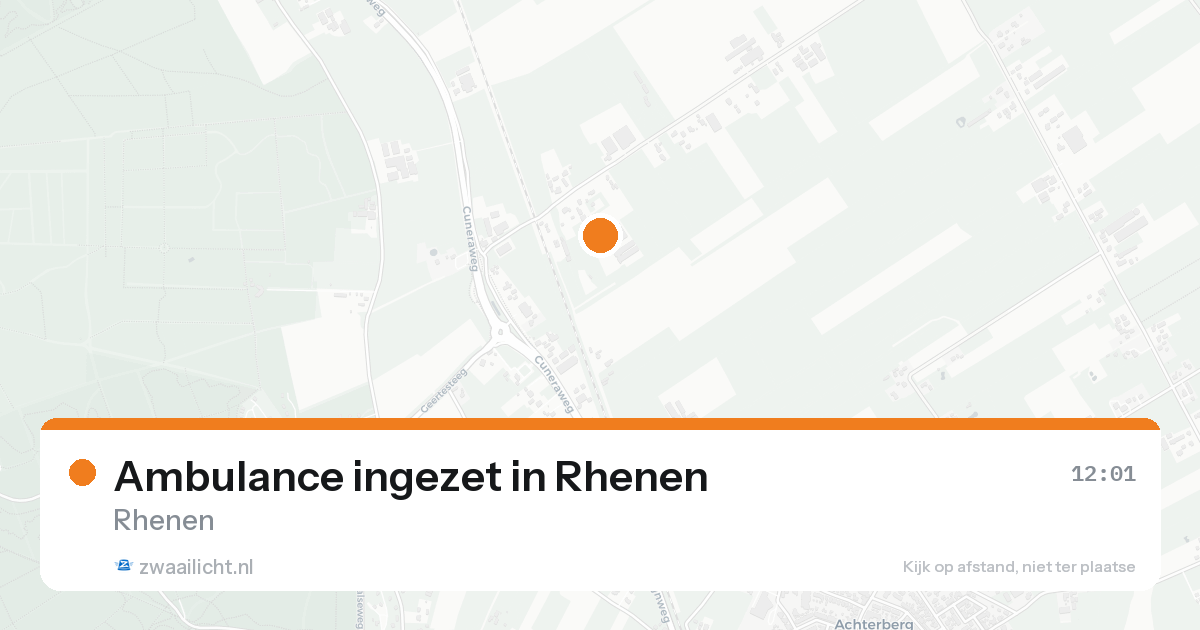 Ambulance ingezet in Rhenen — 31 jan 2026