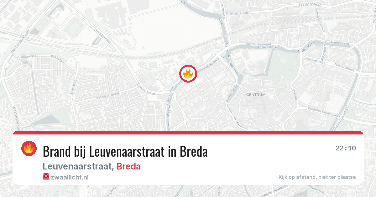 Brand bij Leuvenaarstraat in Breda — 31 mei 2026