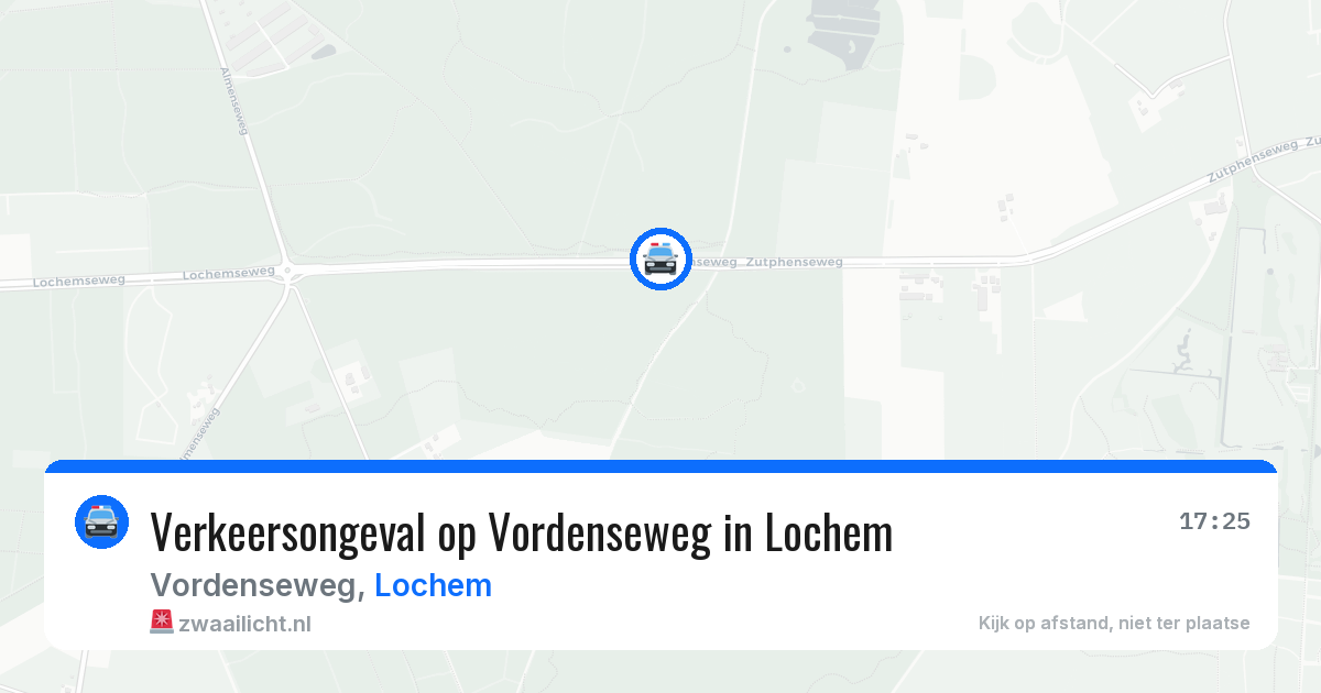 Verkeersongeval op Vordenseweg in Lochem — 16 mrt 2026