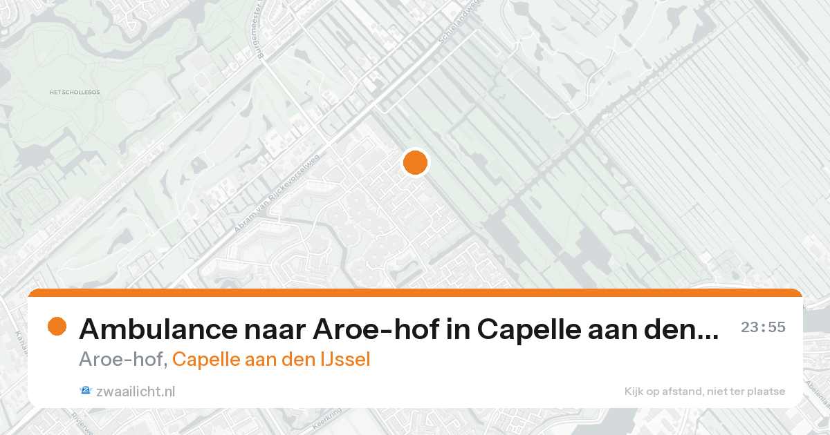 Ambulance naar Aroe-hof in Capelle aan den IJssel — 17 aug 2026