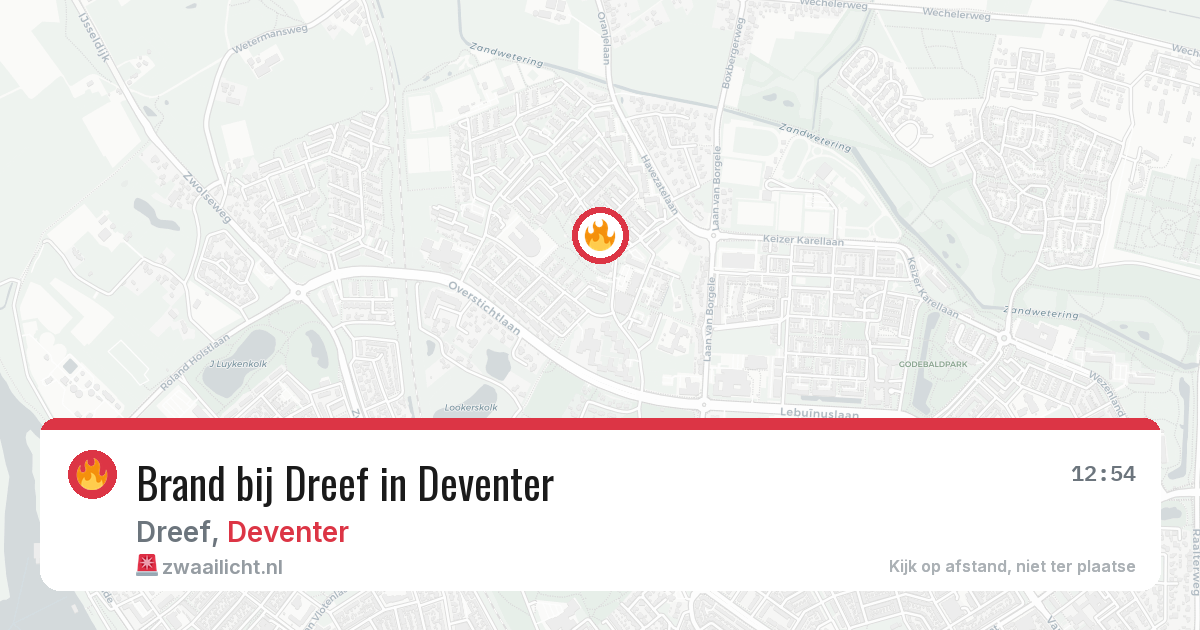 Brand bij Dreef in Deventer — 20 jun 2026