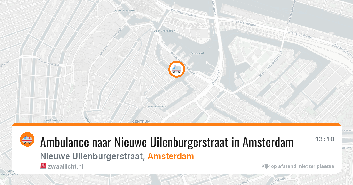 Ambulance naar Nieuwe Uilenburgerstraat in Amsterdam — 4 jun 2026