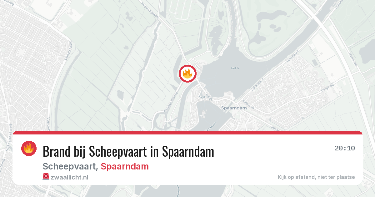 Brand bij Scheepvaart in Spaarndam — 21 jun 2026