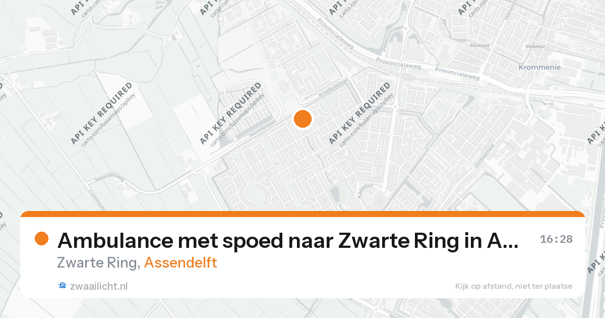 Ambulance met spoed naar Zwarte Ring in Assendelft — 9 jun 2026