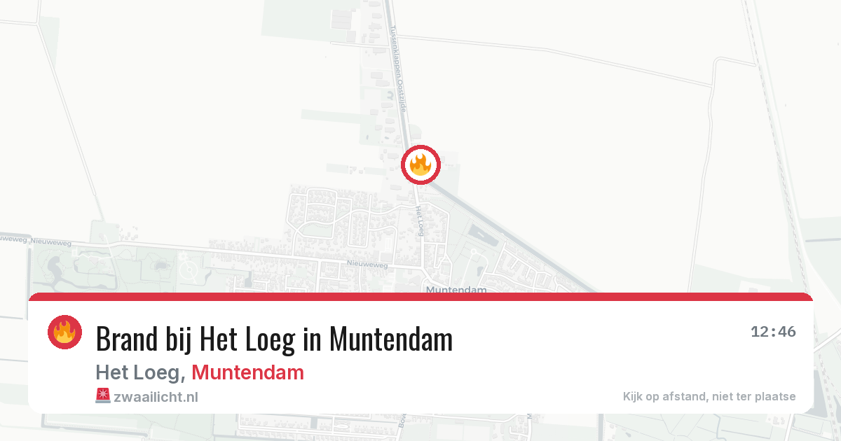 Brand bij Het Loeg in Muntendam — 20 jun 2026