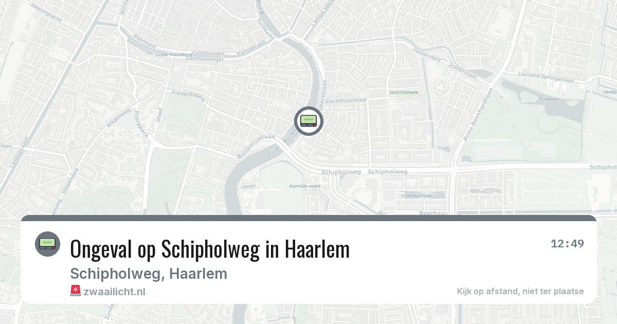 Ongeval op Schipholweg in Haarlem — 5 mrt 2026