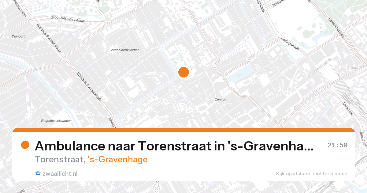 Ambulance naar Torenstraat in 's-Gravenhage — 26 aug 2026