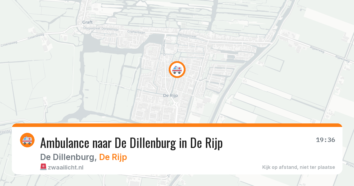 Ambulance naar De Dillenburg in De Rijp — 1 jul 2026