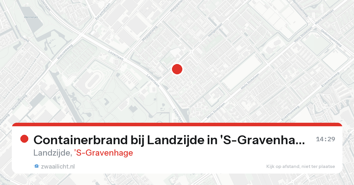 Containerbrand bij Landzijde in 'S-Gravenhage — 22 aug 2026