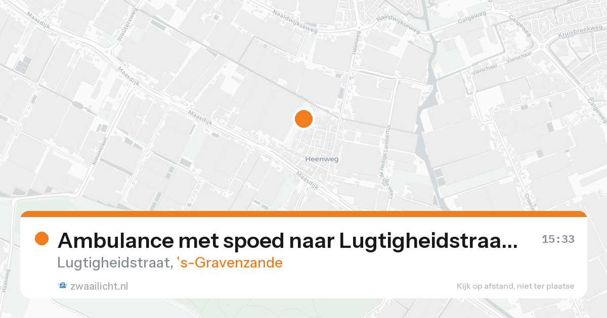 Ambulance met spoed naar Lugtigheidstraat in 's-Gravenzande — 19 aug 2026