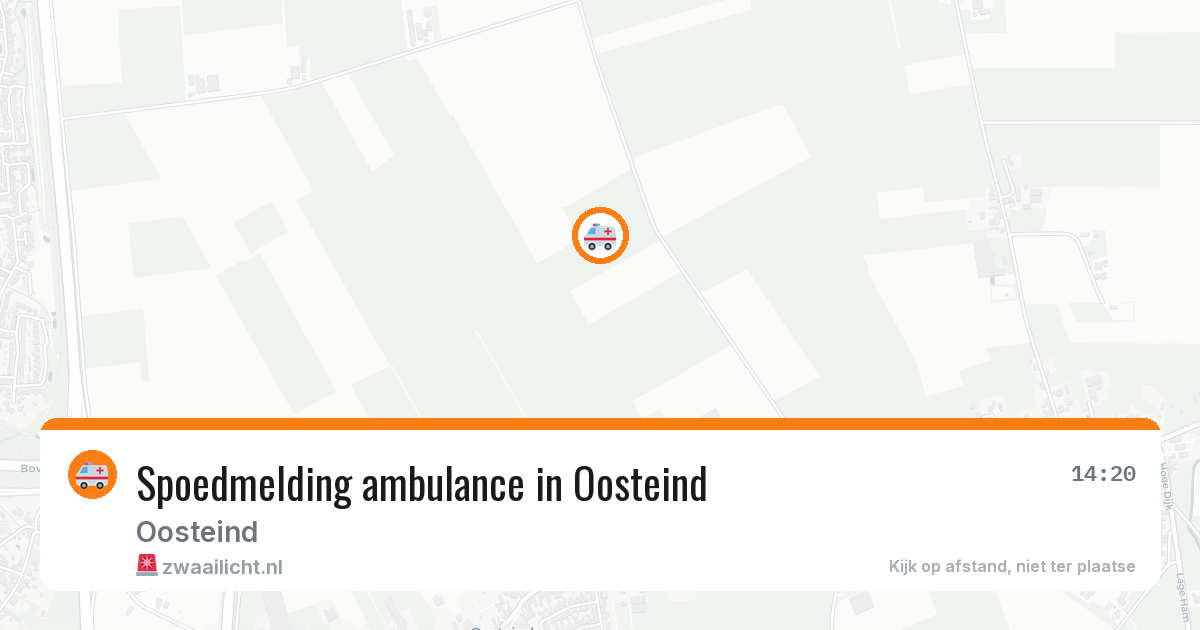Spoedmelding ambulance in Oosteind — 10 aug 2026