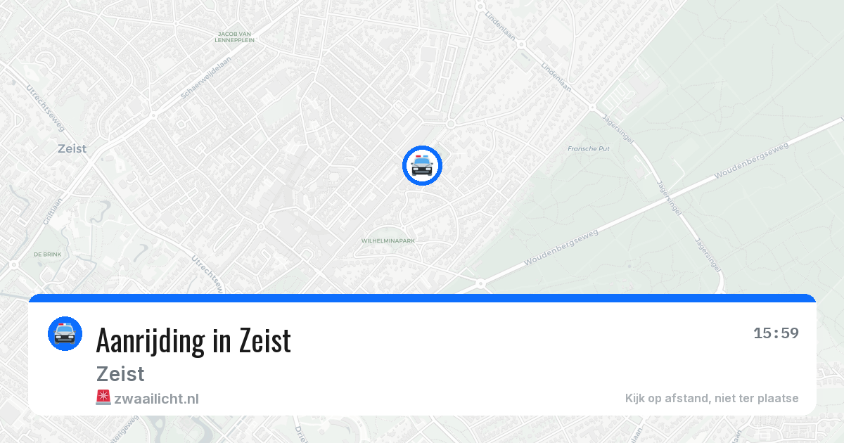 Aanrijding in Zeist — 2 mei 2026