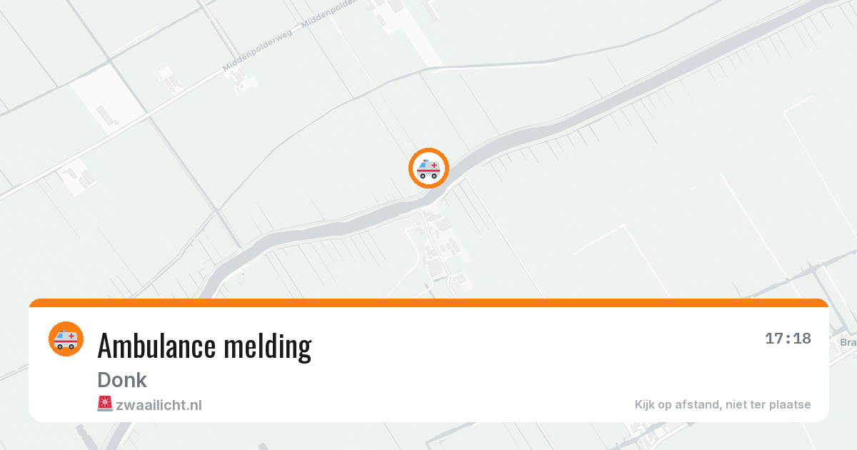 Ambulance melding — 6 jul 2026