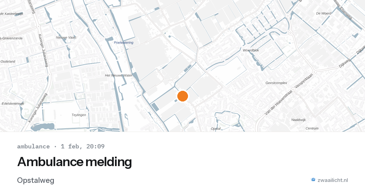 Ambulance melding — 1 feb 2026