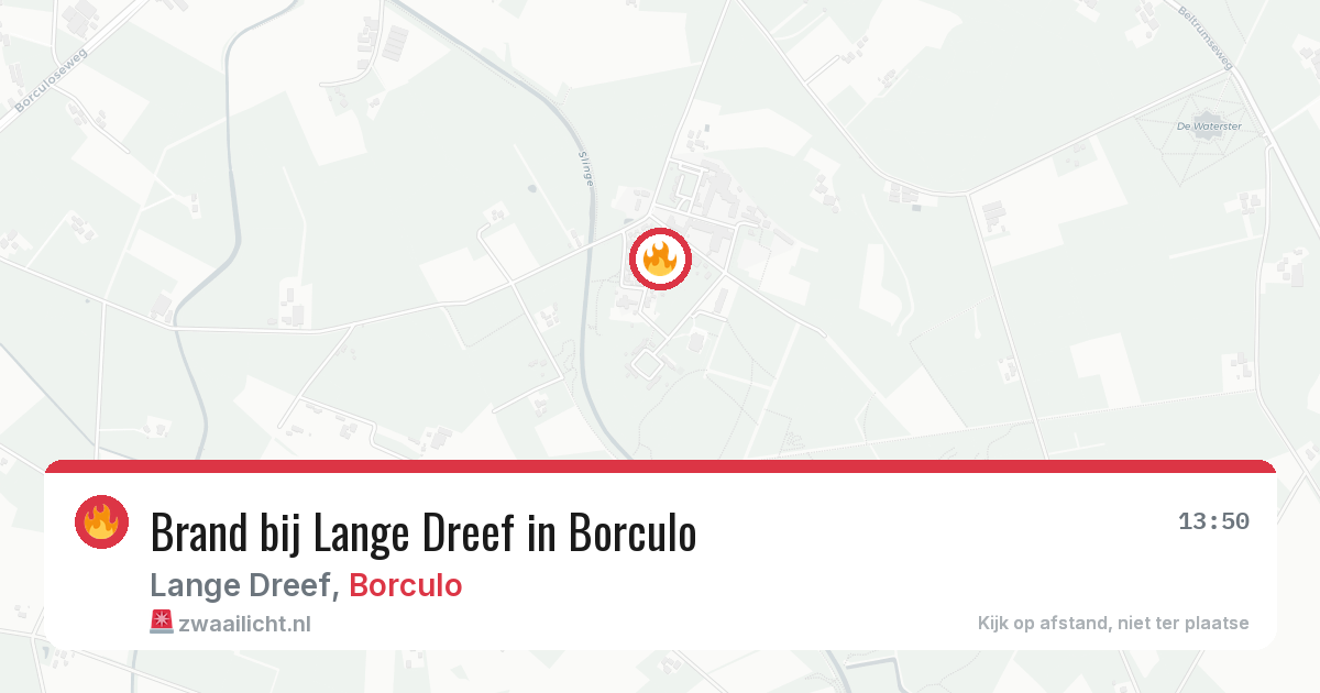 Brand bij Lange Dreef in Borculo — 21 mrt 2026