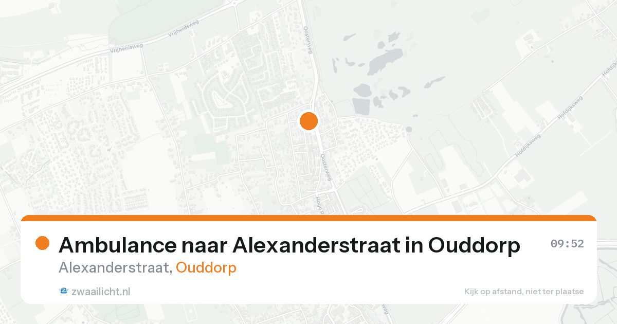 Ambulance naar Alexanderstraat in Ouddorp — 10 jul 2026