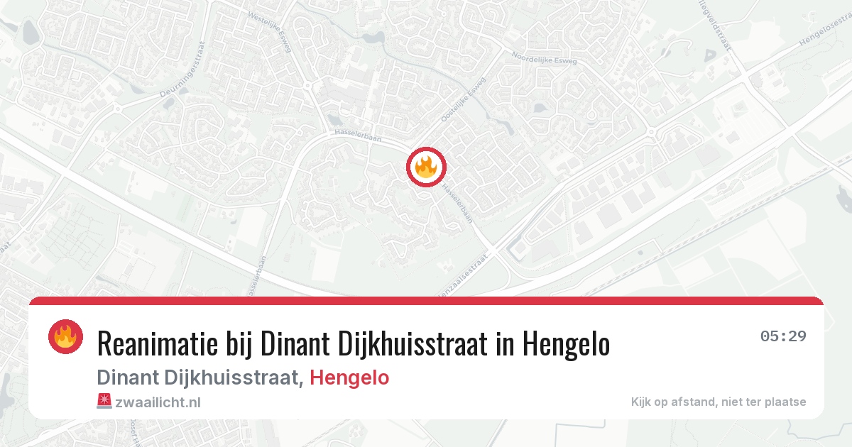 Reanimatie bij Dinant Dijkhuisstraat in Hengelo — 22 jan 2026