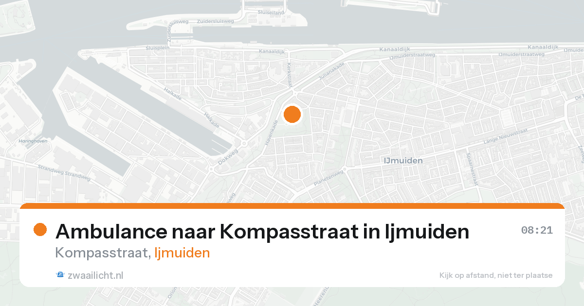 Ambulance naar Kompasstraat in Ijmuiden — 19 aug 2026