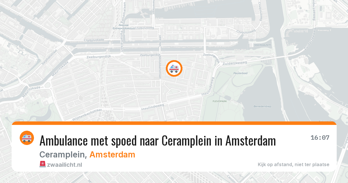 Ambulance met spoed naar Ceramplein in Amsterdam — 27 jun 2026