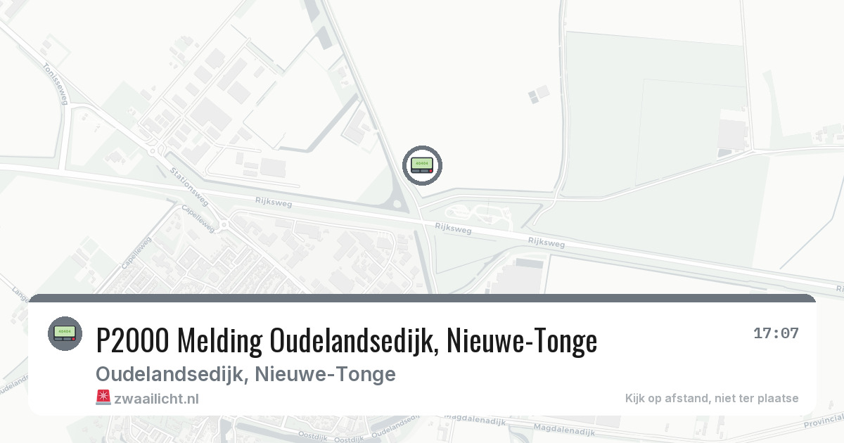 P2000 Melding Oudelandsedijk, Nieuwe-Tonge — 11 mrt 2026