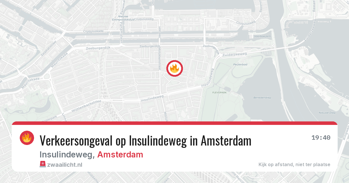 Verkeersongeval op Insulindeweg in Amsterdam — 3 aug 2026