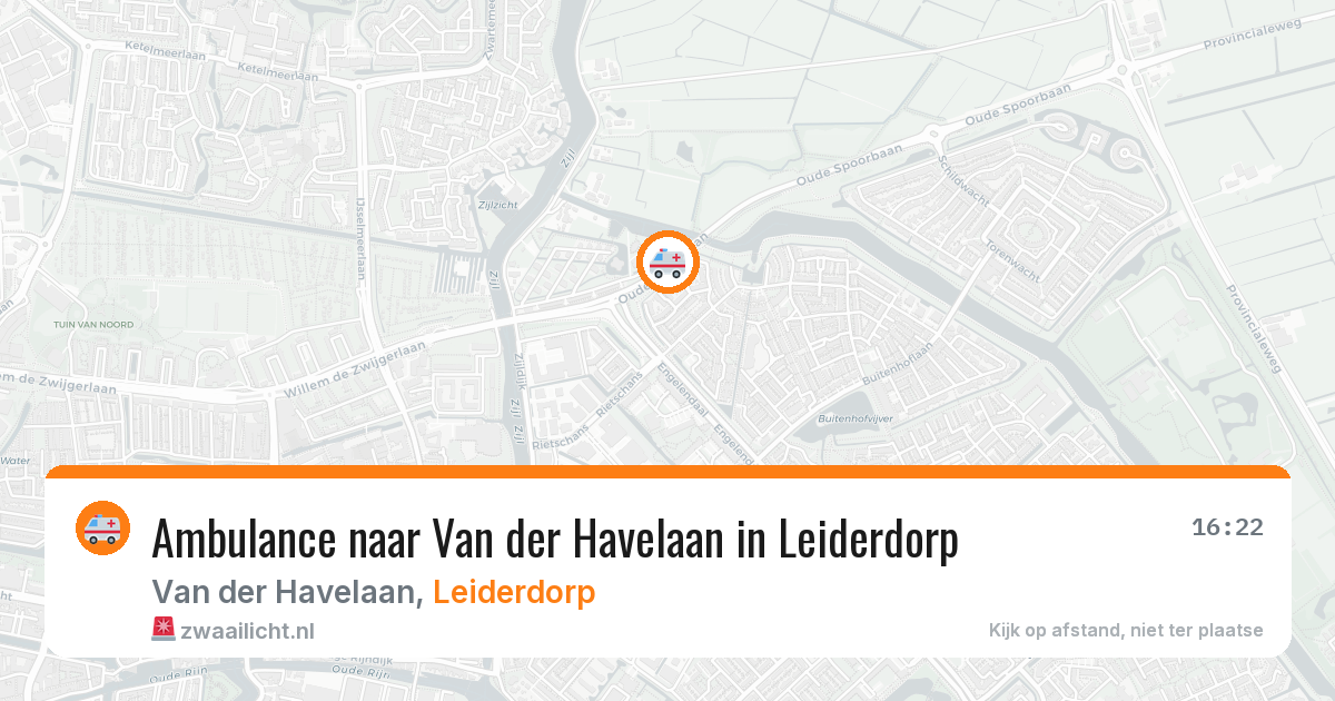 Ambulance naar Van der Havelaan in Leiderdorp — 10 mei 2026