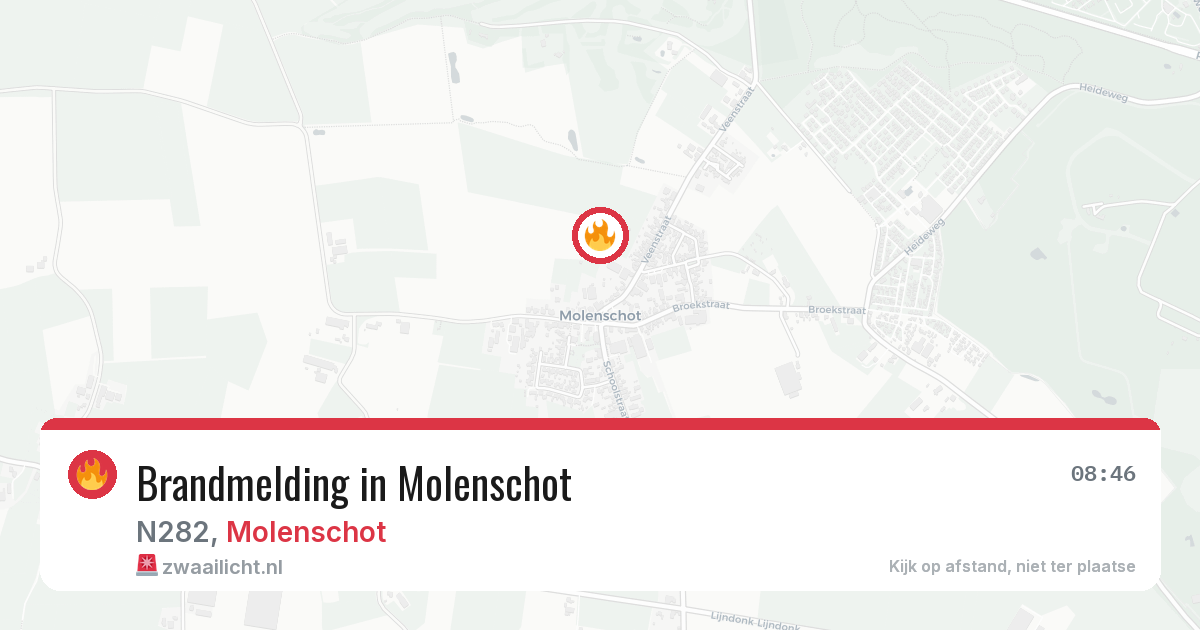 Brandmelding in Molenschot — 5 mrt 2026