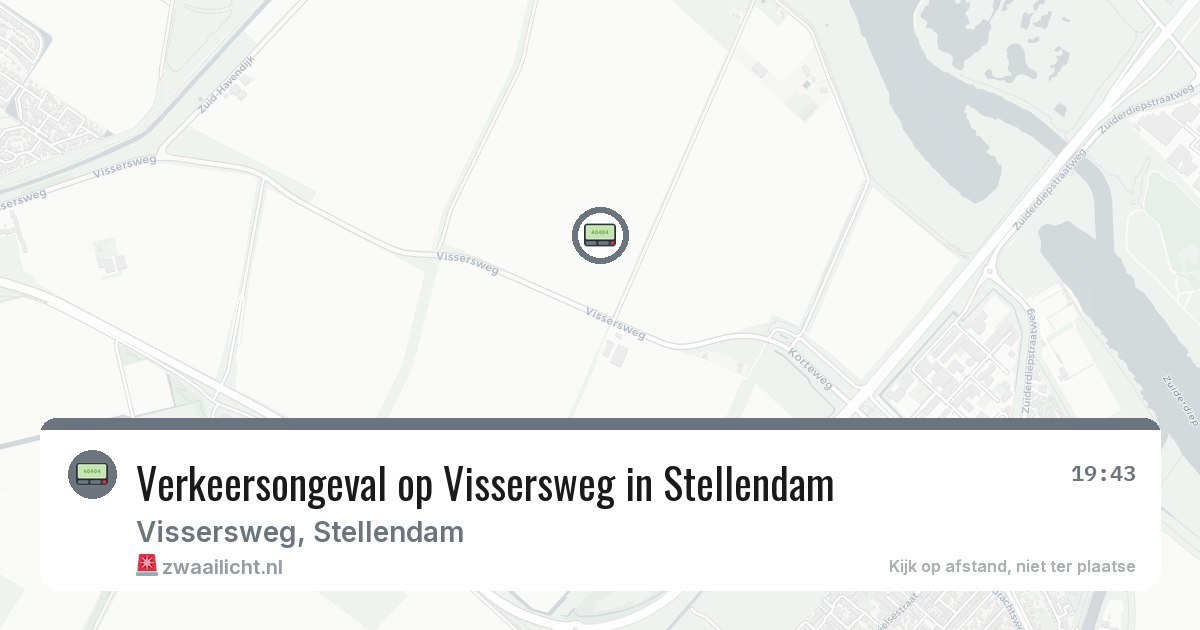 Verkeersongeval op Vissersweg in Stellendam — 17 feb 2026