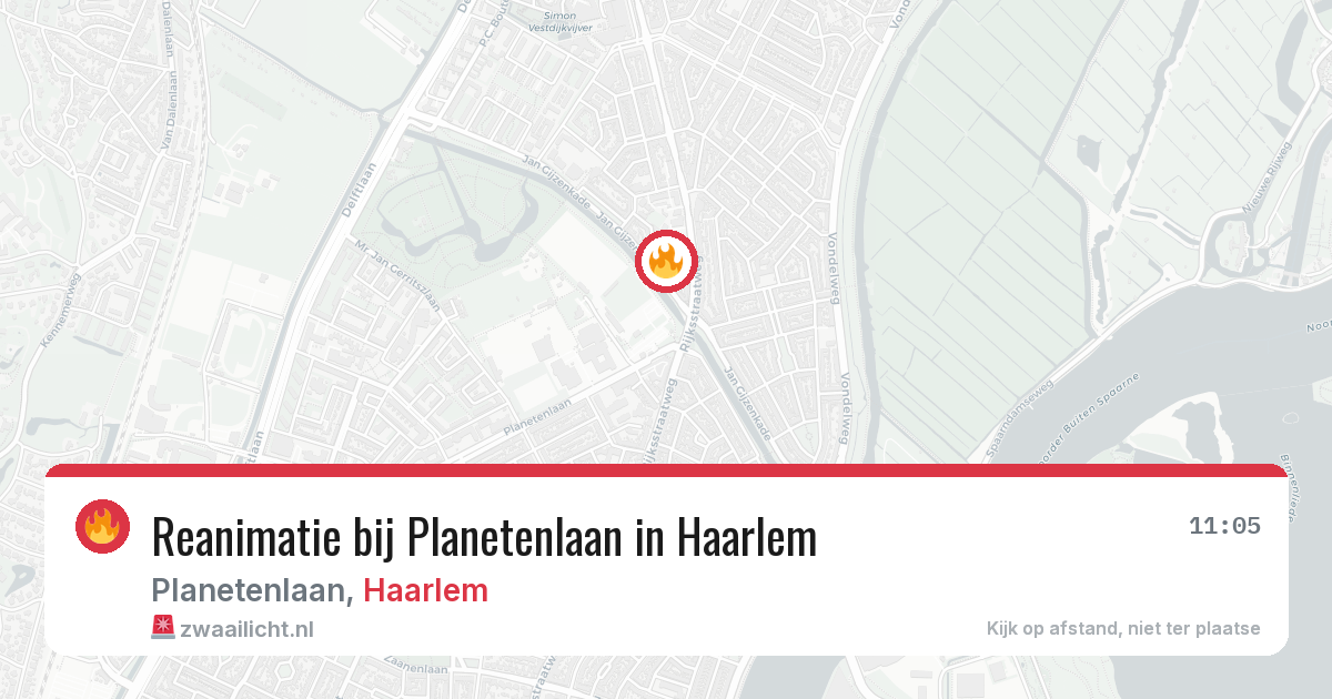 Reanimatie bij Planetenlaan in Haarlem — 23 mrt 2026