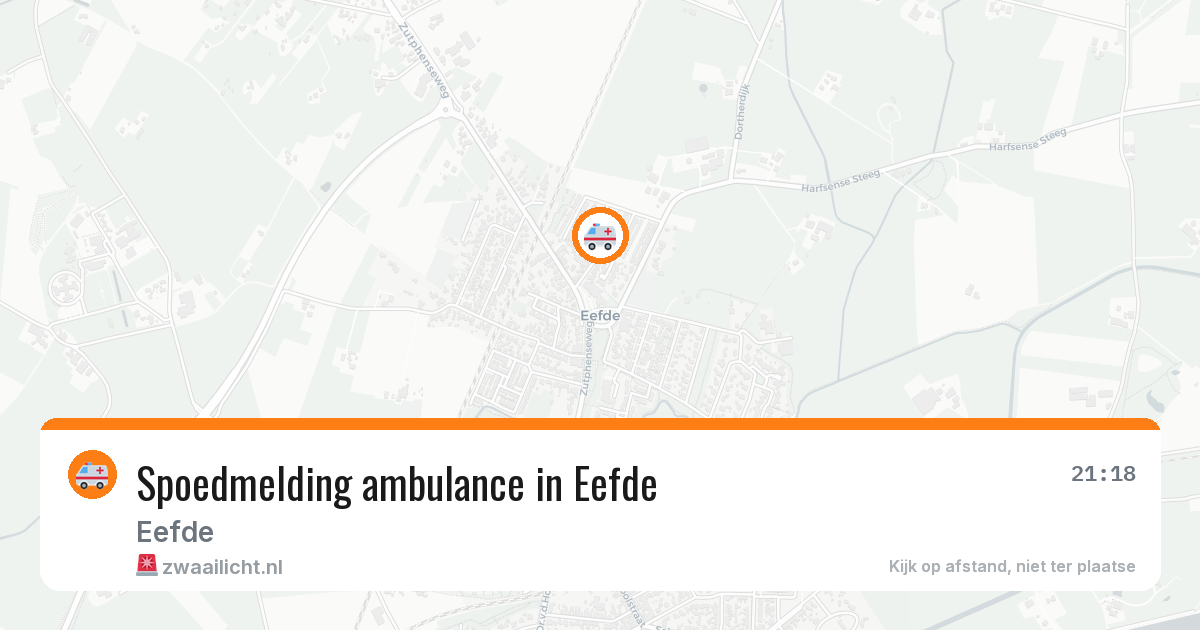 Spoedmelding ambulance in Eefde — 2 aug 2026