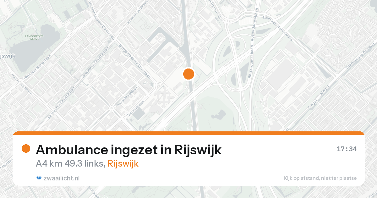 Ambulance ingezet in Rijswijk — 18 aug 2026
