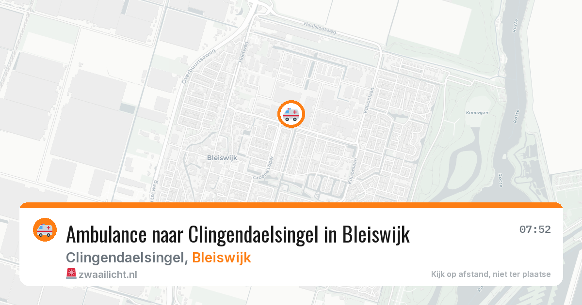 Ambulance naar Clingendaelsingel in Bleiswijk — 18 jul 2026