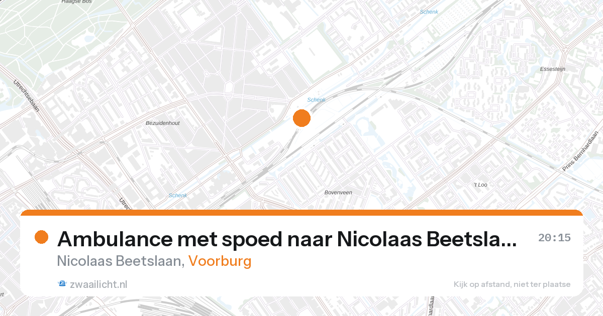 Ambulance met spoed naar Nicolaas Beetslaan in Voorburg — 26 aug 2026