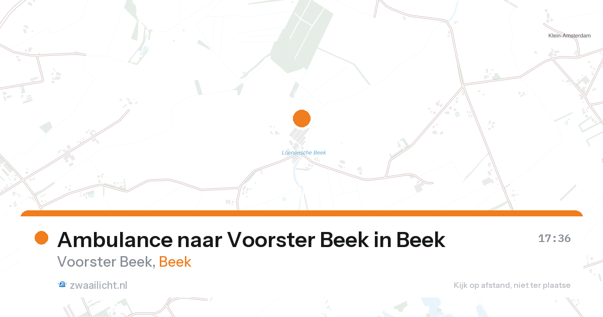 Ambulance naar Voorster Beek in Beek — 14 jun 2026