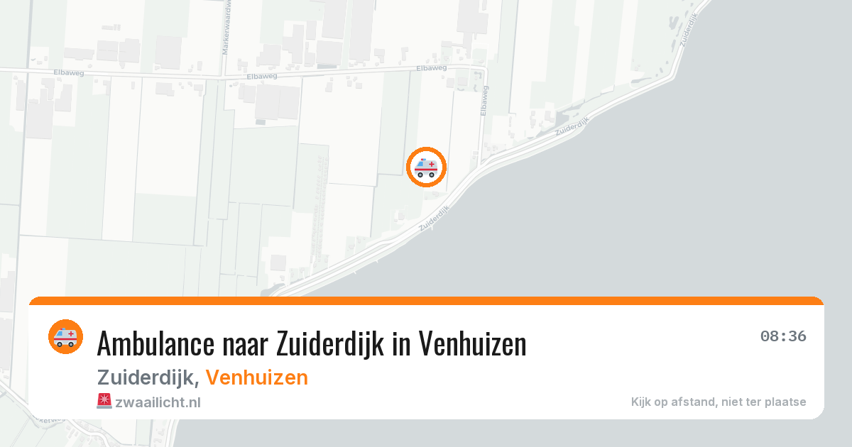 Ambulance naar Zuiderdijk in Venhuizen — 29 jul 2026