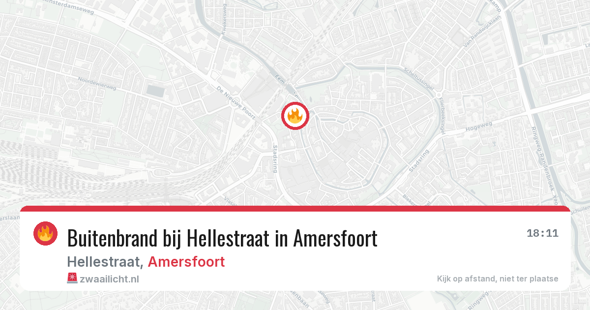 Buitenbrand bij Hellestraat in Amersfoort — 29 jun 2026