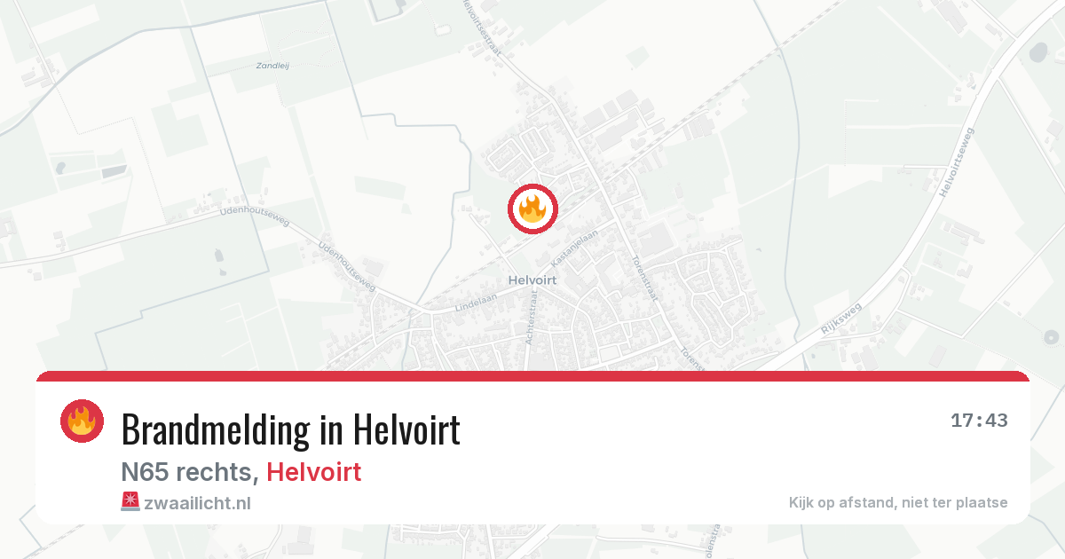 Brandmelding in Helvoirt — 2 jul 2026