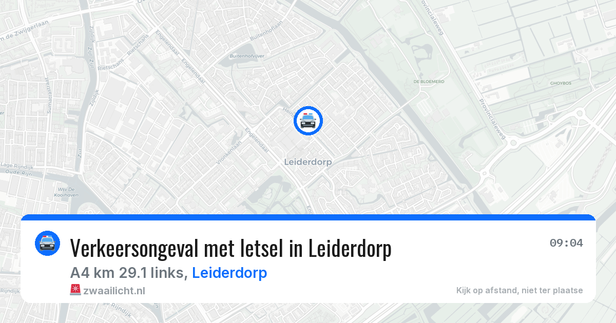 Verkeersongeval met letsel in Leiderdorp — 29 mei 2026