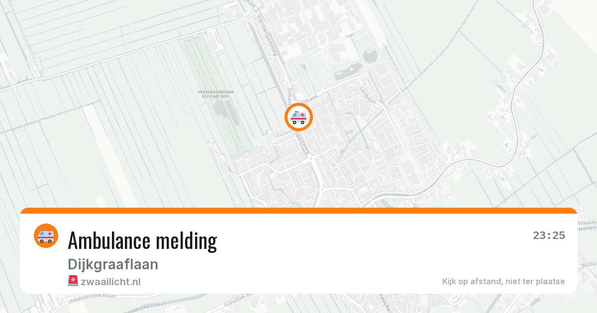 Ambulance melding — 1 mei 2026