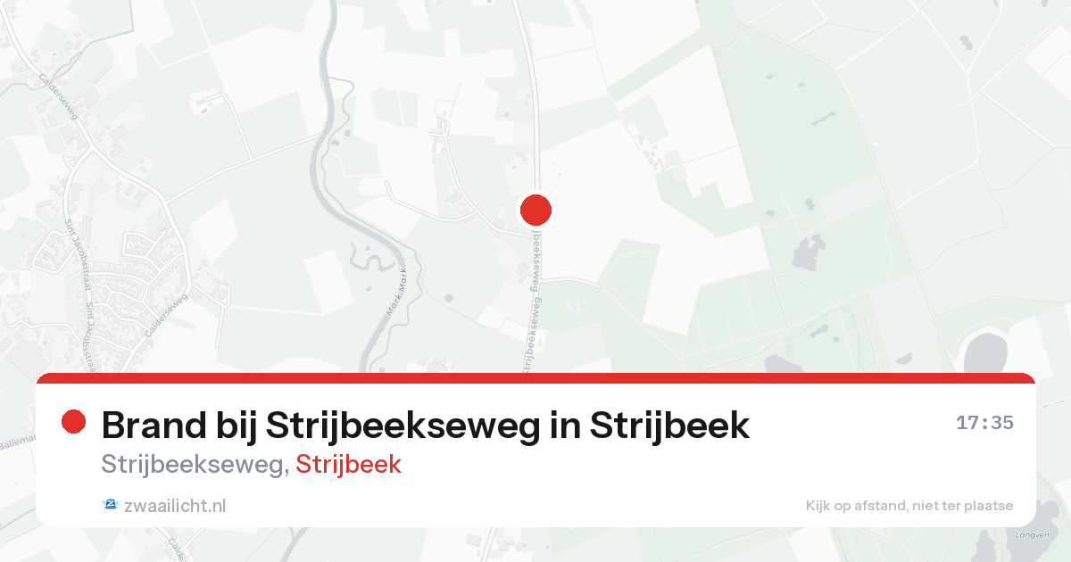 Brand bij Strijbeekseweg in Strijbeek — 15 aug 2026