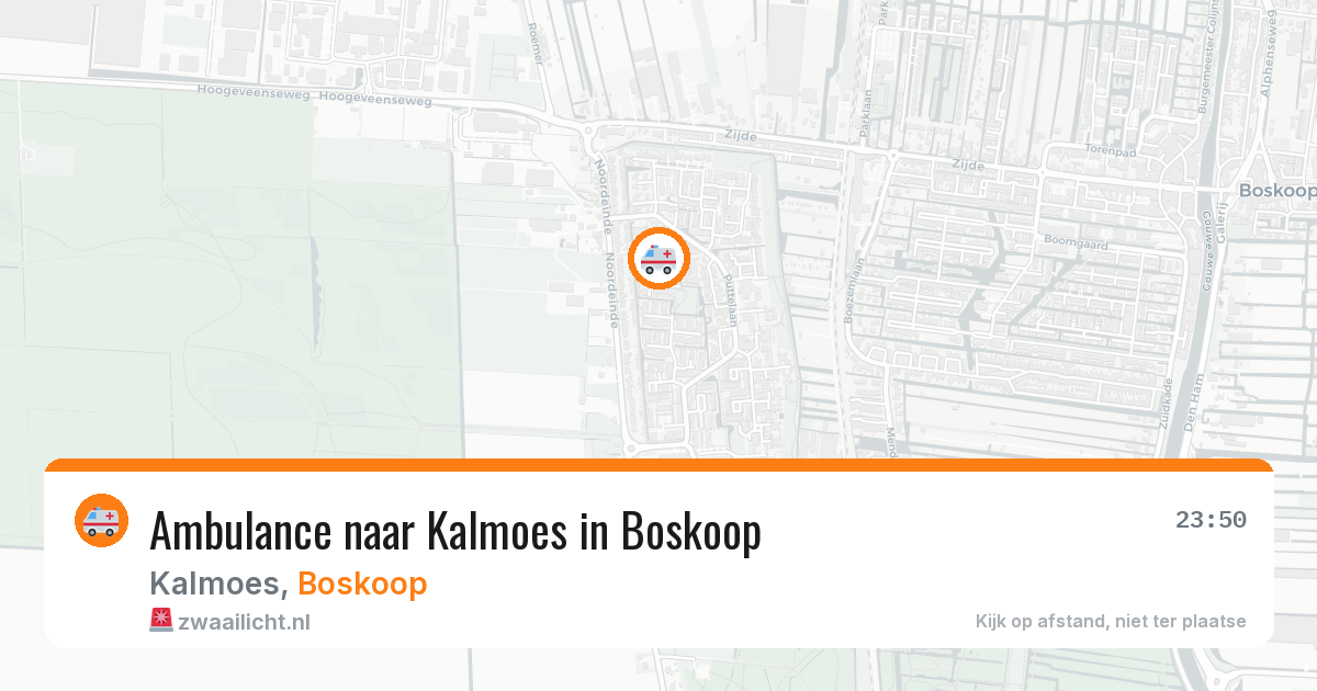 Ambulance naar Kalmoes in Boskoop — 17 jun 2026