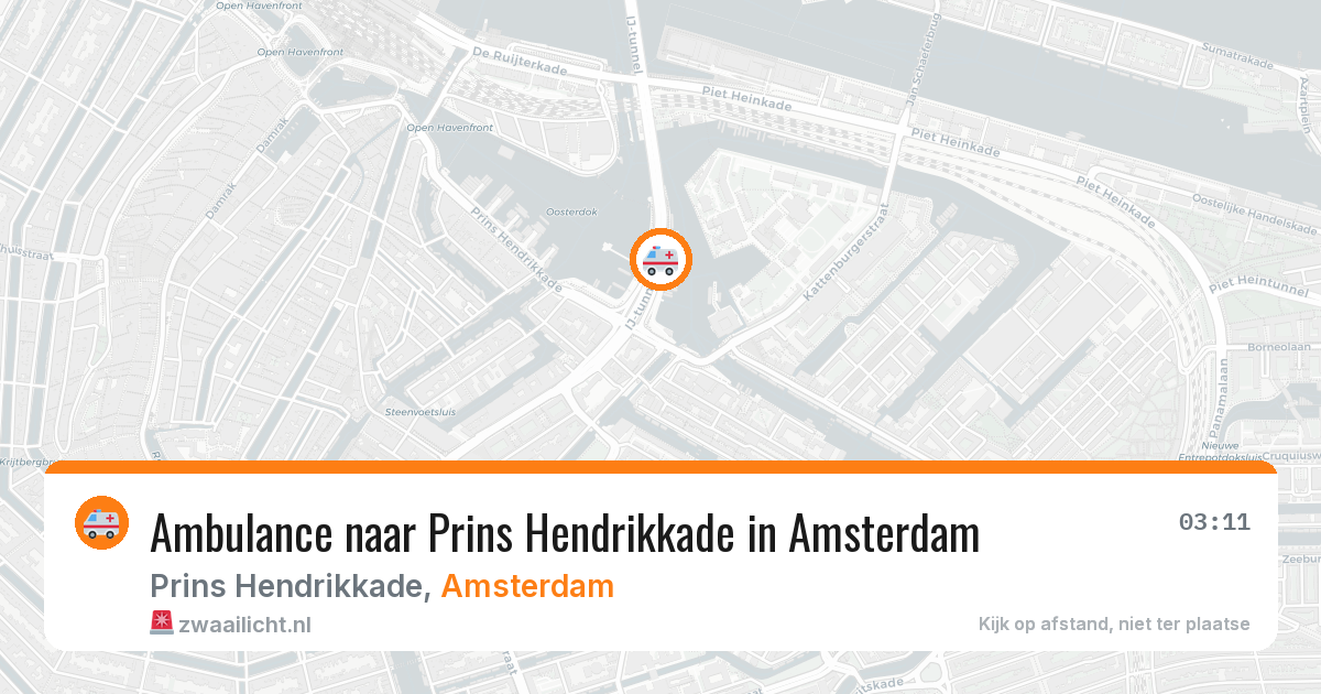 Ambulance naar Prins Hendrikkade in Amsterdam — 30 jan 2026