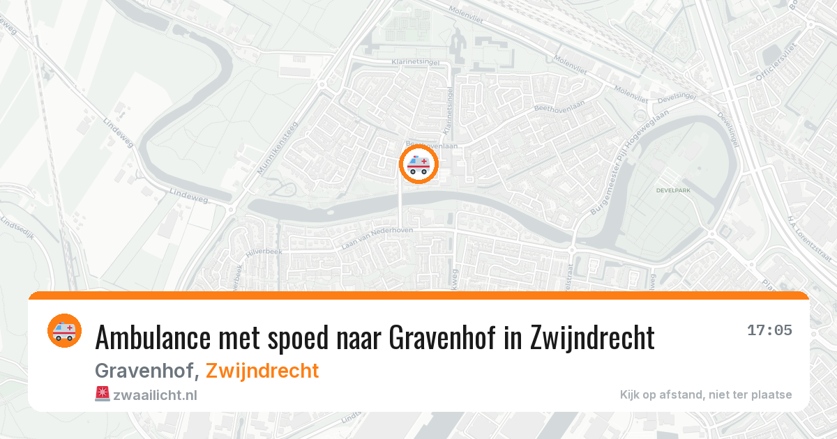 Ambulance met spoed naar Gravenhof in Zwijndrecht — 6 jul 2026
